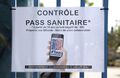Un panneau annonçant le contrôle du pass sanitaire. (illustration)