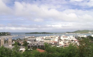Le port de Nouméa, le 6 février 2014, en Nouvelle-Calédonie