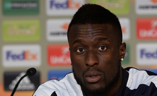 Lamine Sané lors de la conférence de presse du capitaine, avant un match contre le FC Sion, le 21 octobre 2015 à Bordeaux.