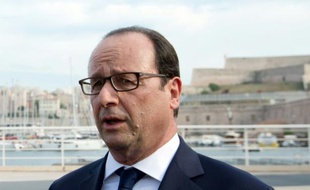 Le président français François Hollande, le 15 juillet 2015 à Marseille
