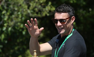 Dan Carter lors de la parade de l'équipe de Nouvelle-Zélande pour fêter son titre de championne du monde de rugby, le 5 novembre 2015 à Christchurch.