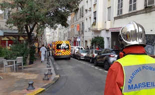 Deux immeubles se sont effondrés rue d'Aubagne