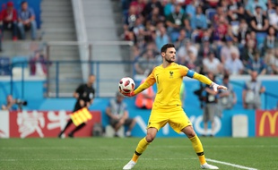 Hugo Lloris face à l'Uruguay