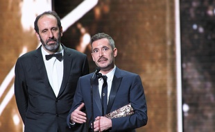 Le réalisateur Xavier Legrand accepte le César du meilleur film pour «Jusqu'à la garde», le 22 février 2019.