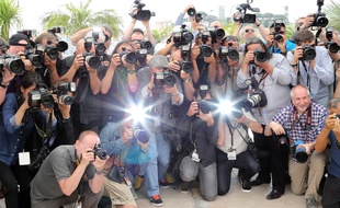 Des photographes durant le Festival de Cannes, le 21 mai 2014.