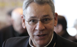 L'évêque américain Robert Finn, le 14 novembre 2011 à Baltimore, aux Etats-Unis.