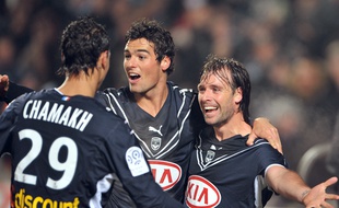 Marouane Chamakh, Yoann Gourcuff et Fernando Cavenaghi (de g. à d.) lors de Bordeaux-PSG en janvier 2009.