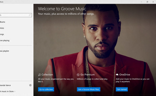 Groove Music, le service musical de Microsoft.