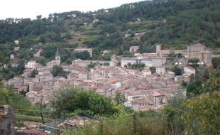 La commune de Largentière en Ardèche
