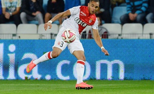 Layvin Kurzawa lors du match entre Nantes et Monaco le 24 août 2014.