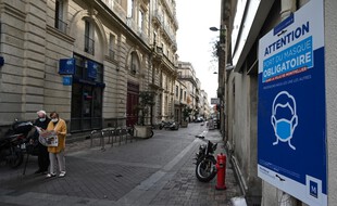 Une consigne sanitaire à Montpellier, en novembre 2020. (illustration)