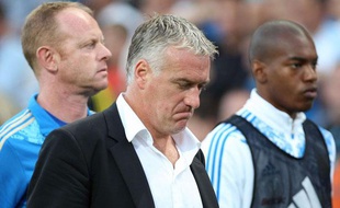 Didier Deschamps après la rencontre face à Brest, le 2 octobre 2011