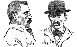Des portraits d'Henri Vidal, publiés dans les journaux «Le Matin» (14 janvier 1902) et «Le Français» (3 novembre 1902)
