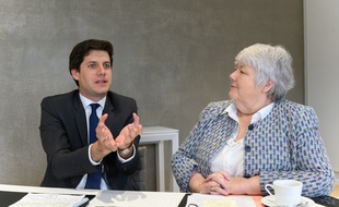 Julien Denormandie et Jacqueline Gourault à Paris, le 12 juin 2019 lors de leur entretien avec «20 Minutes».