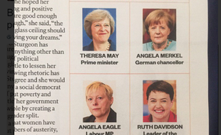 L'infographie publiée par l'hebdomadaire The Sunday Times a suscité la colère de nombreuses élues en Grande-Bretagne.