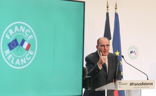 Jean Castex, le Premier ministre, lors de la présentation de France relance, jeudi 3 septembre, à Paris.