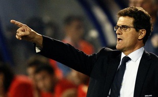 Fabio Capello, sélectionneur de l'équipe d'Angleterre, lors d'un match contre la Croatie, le 10 septembre 2008.