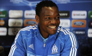 Steve Mandanda, le 27 septembre 2010 à Londres