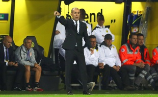 Leonardo Jardim, ici lors de la lourde défaite (3-0) de l'AS Monaco à Dortmund, il y a une semaine en Ligue des champions.