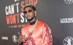 Le chanteur Usher à Los Angeles.