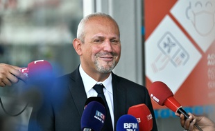 Le directeur général de la santé, Jérôme Salomon devant la presse le 20 août 2021.
