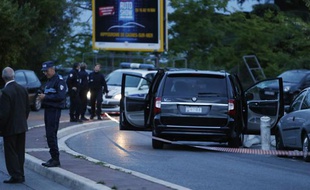 Lieux de la fusillade ayant visé Hélène Pastor à Nice le 6 mai 2014.