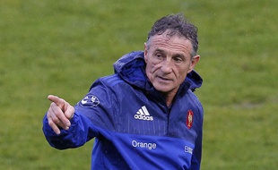 Guy Novès va diriger son premier match avec les Bleus face à l'Italie, le 6 février 2016.