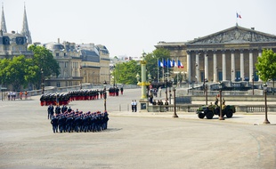 Le défilé militaire du 14 juillet, le 14 juillet 2013 à Paris.