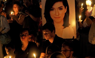 Une veillée en hommage à la chanteuse Christina Grimmie, le 13 juin 2016, à Evesham Township (Etats-Unis).