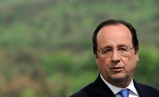 Le président François HOllande à Tbilissi le 13 mai 2014