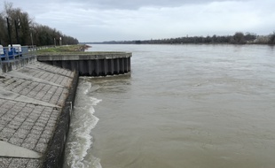 L'entrée du polder d'Erstein au sud de Strasbourg dans le Bas-Rhin.
