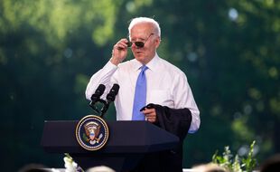 Conférence de presse de Joe Biden après sa rencontre avec Vladimir Poutine à Genève, le 16 juin 2021.