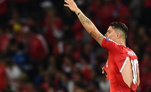 Le milieu de terrain de la Suisse granit Xhaka, le 19 juin 2016, à Lille.