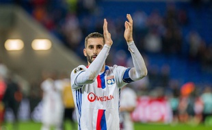 Maxime Gonalons, ici après la demi-finale retour de Ligue Europa contre l'Ajax Amsterdam le mois dernier. CHINE NOUVELLE