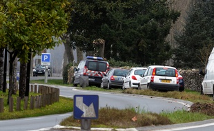 La route de Barsac, dans le sud Gironde, où une petite fille de 9 ans a été tuée par balle, le 9 mars 2015.