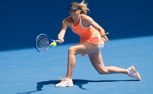 Maria Sharapova à l'Open d'Australie le 26 janvier 2016.