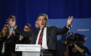 François Fillon à Chassieu (Rhône), le 22 novembre 2016.