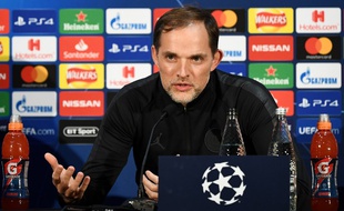 Thomas Tuchel en conférence de presse avant Manchester United-PSG en Ligue des champions, le 11 février 2018.