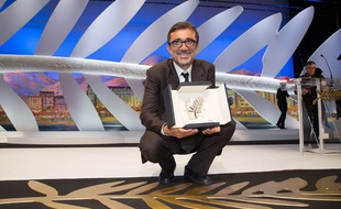 Nuri Bilge Ceylan et sa palme d'or en mai 2014 à Cannes