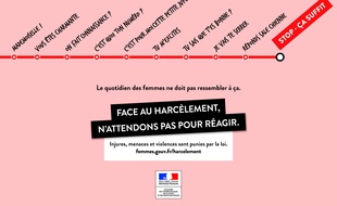 Les affiches sont présentes dans les bus et tramway