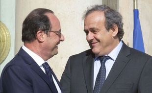 François Hollande et Michel Platini à l'Elysée, le 10 juin 2015.