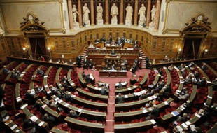 Une séance au Sénat à Paris, le 11 décembre 2014