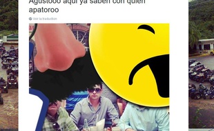 Capture d'écran d'un tweet attribué au fils de