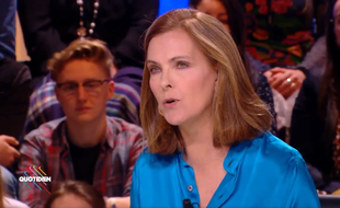 L'actrice Carole Bouquet sur le plateau de «Quotidien», vendredi.
