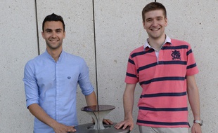 Antoine Di Tommaso et Thibault Legrand, les créateurs de Cy-Clope, première filière de gestion du mégot en France