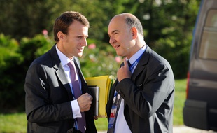 Pierre Moscovici (à droite) ne rejoindra pas le mouvement d'Emmanuel Macron.