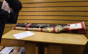 Le fusil de chasse utilisé par le buraliste pour tuer le lycéen le 14 décembre 2009.