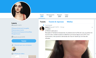 Laura, victime de violences conjugales, lance un appel à l'aide après la libération de son ex-conjoint.