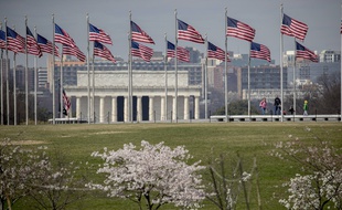 Le Lincoln Memorial à Washington (illustration).