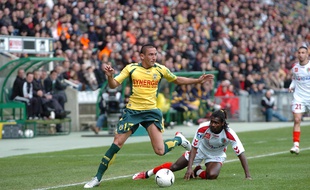 Eric Cubilier, le 1er avril 2007, lors d'une mémorable Nantes-Sedan (0-1).